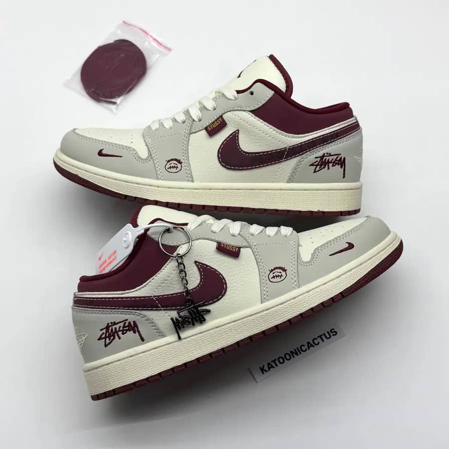 نایک ایرجردن وان لو استوسی NIKE AIR JORDAN 1 LOW STUSSY