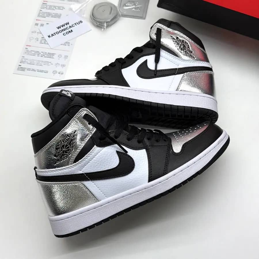 نایک ایر جردن وان ساقدار سیلور تو NIKE AIR JORDAN 1 HIGH SILVER TOE