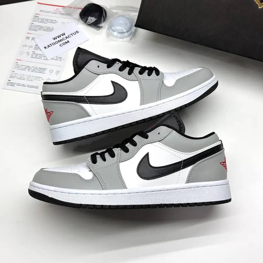 نایک ایر جردن وان لو اسموک گری NIKE AIR JORDAN 1 LOW SMOKE GREY