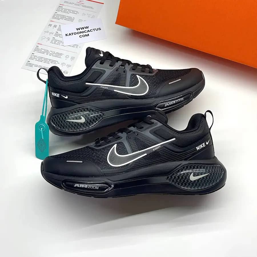 نایک ایر زوم وینفلو وی تو مشکی سفید NIKE AIR ZOOM WINFLO V2
