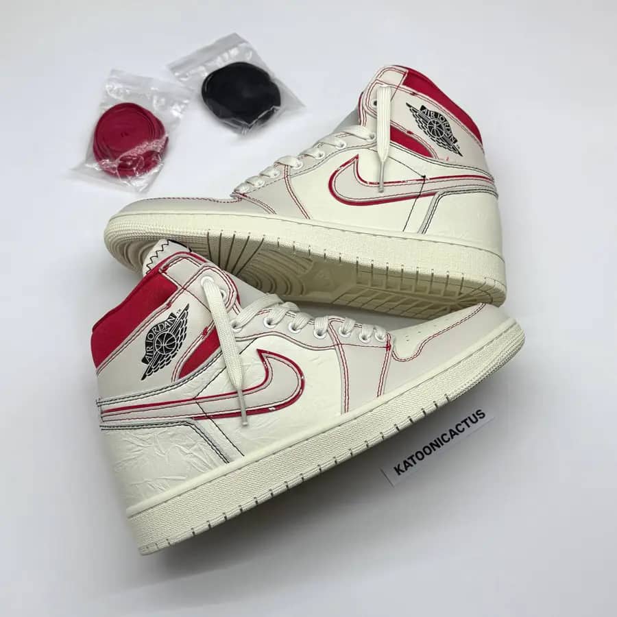 نایک ایر جردن وان ساقدار رد فانتوم NIKE AIR JORDAN 1 HIGH PHANTOM GYM RED