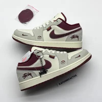 نایک ایرجردن وان لو استوسی NIKE AIR JORDAN 1 LOW STUSSY