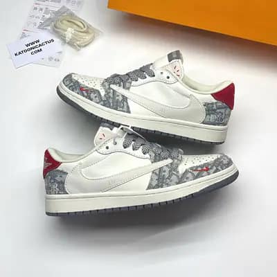 نایک ایر جردن وان لو تراویس اسکات دیور NIKE AIR JORDAN 1 LOW TRAVIS SCOTT DIOR