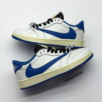 نایک ایر جردن وان لو تراویس اسکات فرگمنت 2025 NIKE AIR JORDAN 1 LOW FRAGMENT X TRAVIS SCOTT