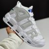 نایک ایر مور آپتمپو سفید طوسی NIKE AIR MORE UPTEMPO