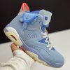 نایک ایر جردن 6 تراویس اسکات آبی NIKE AIR JORDAN 6 TRAVIS SCOTT LIGHT BLUE