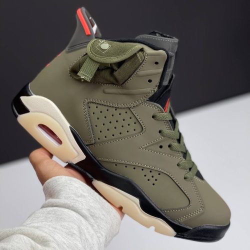 نایک ایر جردن 6 تراویس اسکات الیو NIKE AIR JORDAN 6 TRAVIS SCOTT OLIVE