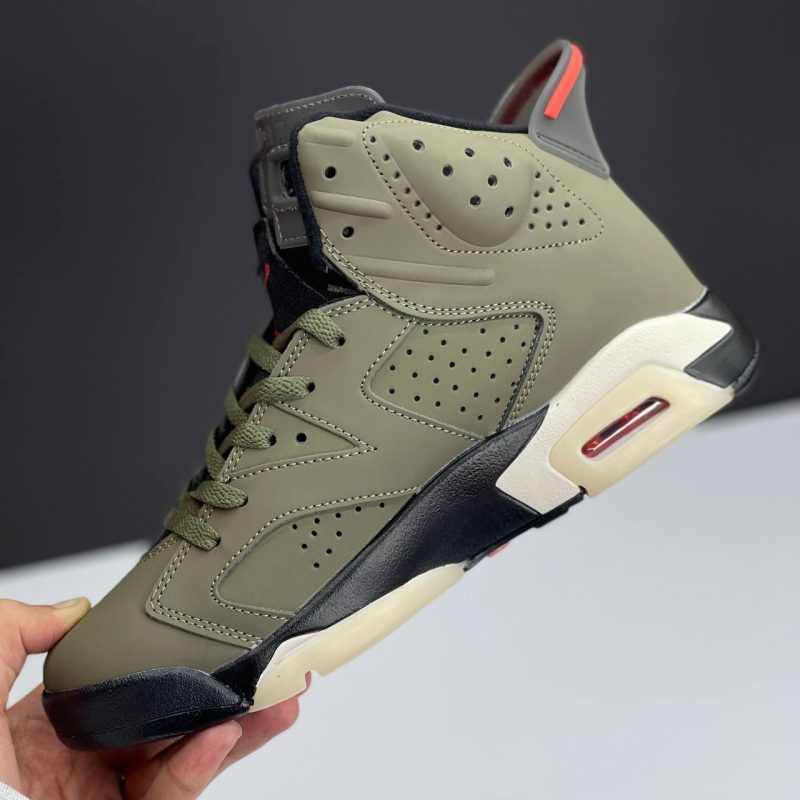 نایک ایر جردن 6 تراویس اسکات الیو NIKE AIR JORDAN 6 TRAVIS SCOTT OLIVE