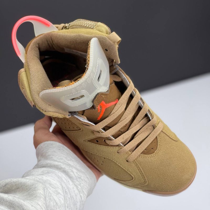 نایک ایر جردن 6 تراویس اسکات بریتیش خاکی NIKE AIR JORDAN 6 TRAVIS SCOTT BRITISH KHAKI