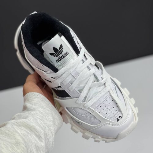 بالنسیاگا آدیداس ترک سفید مشکی BALENCIAGA X ADIDAS TRACK FORUM LOW