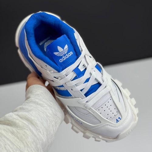 بالنسیاگا آدیداس ترک سفید آبی BALENCIAGA X ADIDAS TRACK FORUM LOW