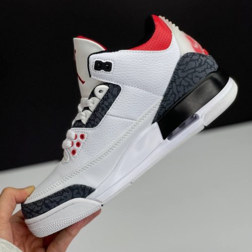 نایک ایر جردن سه سفید قرمز NIKE AIR JORDAN 3 RETRO SE FIRE RED DENIM