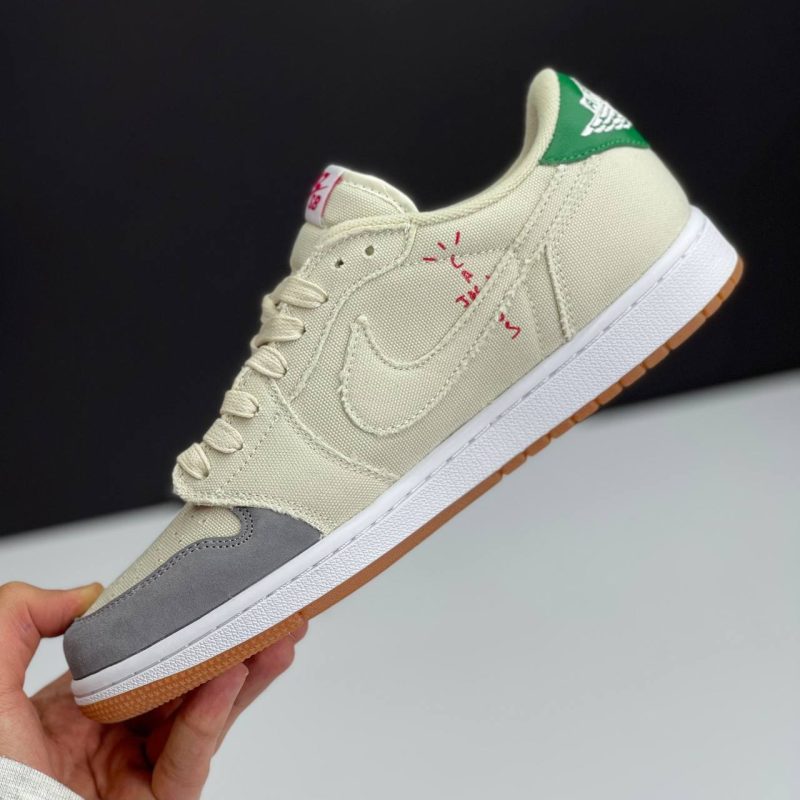 نایک ایر جردن وان تراویس اسکات کرم سبز NIKE AIR JORDAN 1 TRAVIS SCOTT