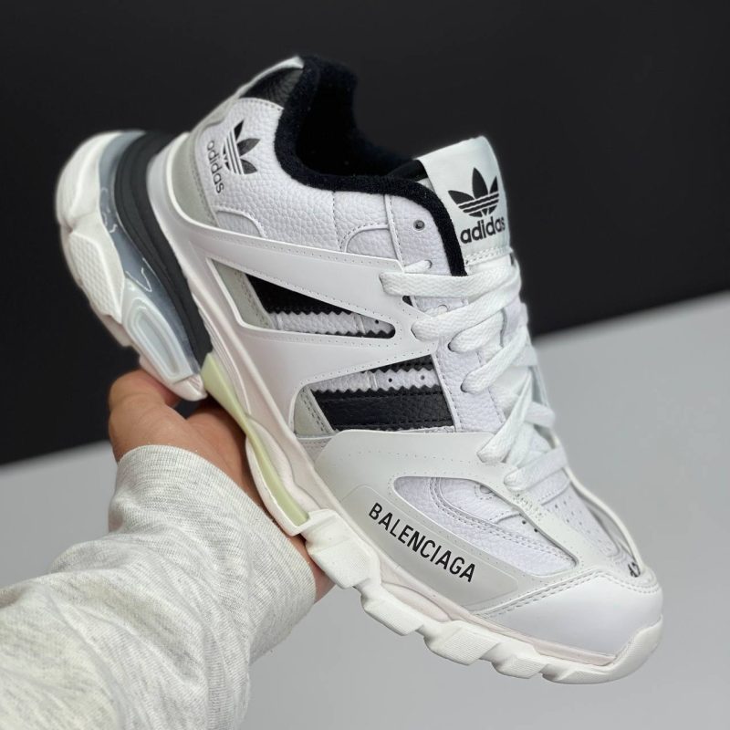 بالنسیاگا آدیداس ترک سفید مشکی BALENCIAGA X ADIDAS TRACK FORUM LOW