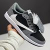 نایک ایر جردن وان لو تراویس اسکات مشکی طوسی NIKE AIR JORDAN 1 LOW TRAVIS SCOTT