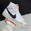 نایک بلیزر ساقدار سفید مشکی NIKE BLAZER HIGH