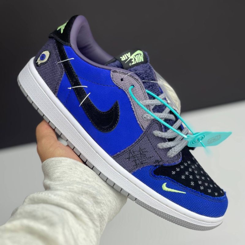 نایک ایر جردن 1 وودو آبی NIKE AIR JORDAN 1 LOW OG ZION WILLIAMSON VOODOO BLUE