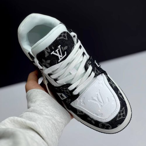 لویی ویتون ترینر مشکی سفید LOUIS VUITTON TRAINER