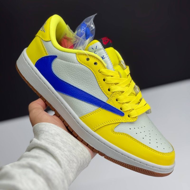 نایک ایر جردن وان لو تراویس اسکات قناری NIKE AIR JORDAN 1 LOW TRAVIS SCOTT CANARY