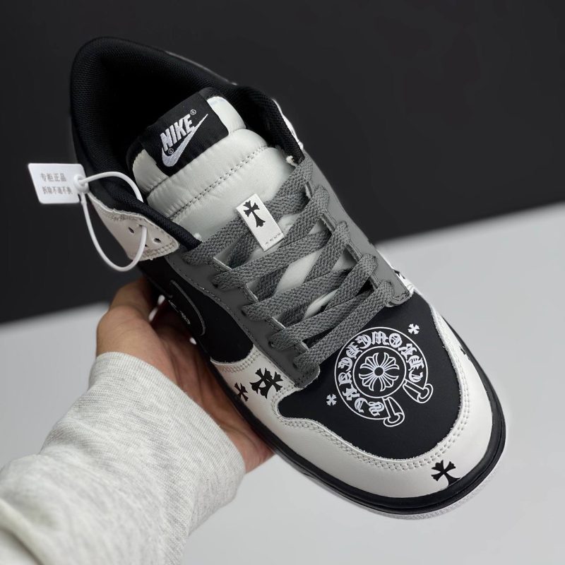 نایک اس بی دانک لو کروم هارتز مشکی NIKE SB DUNK LOW CHROME HEARTS