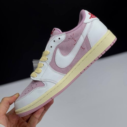 نایک ایر جردن وان لو تراویس اسکات صورتی NIKE AIR JORDAN 1 LOW TRAVIS SCOTT