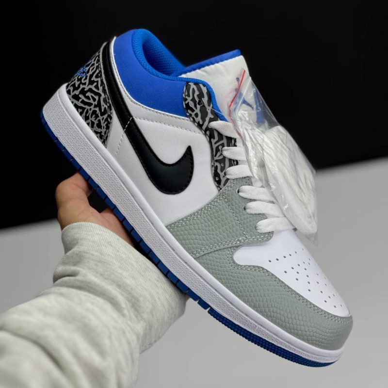 نایک ایر جردن وان لو ترو بلو NIKE AIR JORDAN 1 LOW TRUE BLUE