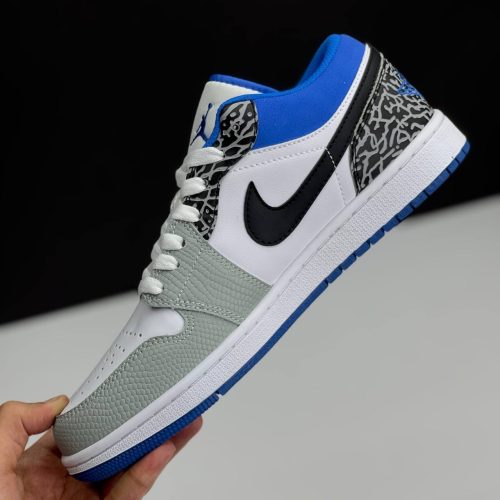 نایک ایر جردن وان لو ترو بلو NIKE AIR JORDAN 1 LOW TRUE BLUE