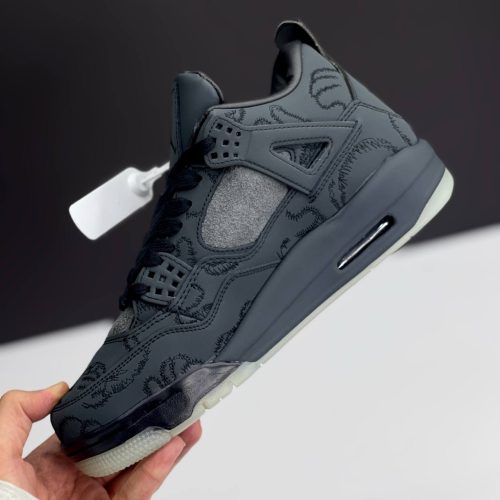 نایک ایر جردن فور کاز مستر کوالیتی طوسی تیره NIKE AIR JORDAN 4 KAWZ DARK GRAY