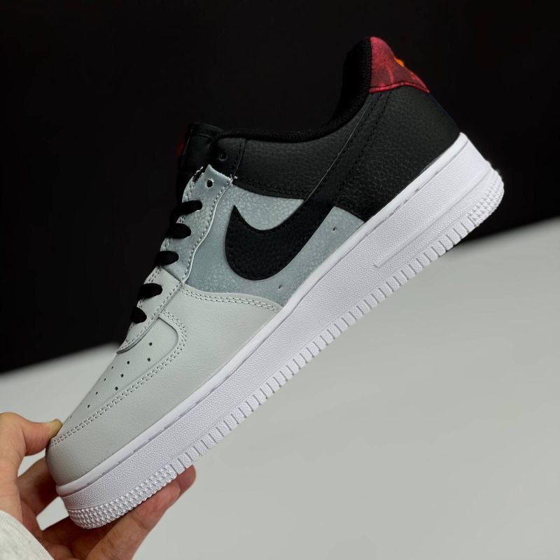 نایک ایر فورس وان مشکی طوسی NIKE AIR FORCE 1 BLACK SMOKE GREY