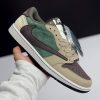 نایک ایر جردن وان لو تراویس اسکات سبز قهوه ای NIKE AIR JORDAN 1 LOW TRAVIS SCOTT