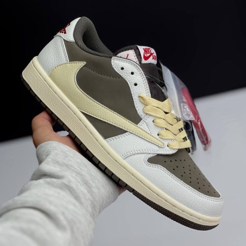 نایک ایر جردن 1 لو تراویس اسکات ریورس موکا NIKE AIR JORDAN 1 LOW TRAVIS SCOTT REVERSE MOCHA