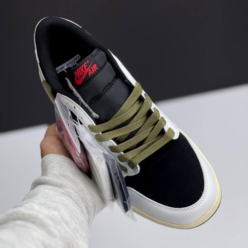 نایک ایر جردن 1 لو تراویس اسکات الیو NIKE AIR JORDAN 1 LOW TRAVIS SCOTT OLIVE