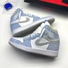 نایک ایر جردن وان ساقدار هایپر رویال سفید آبی NIKE AIR JORDAN 1 HIGH OG HYPER ROYAL