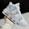 نایک ایر مور آپتمپو سفید آبی کهکشانی NIKE AIR MORE UPTEMPO