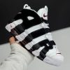 نایک ایر مور آپتمپو سفید مشکی قرمز NIKE AIR MORE UPTEMPO