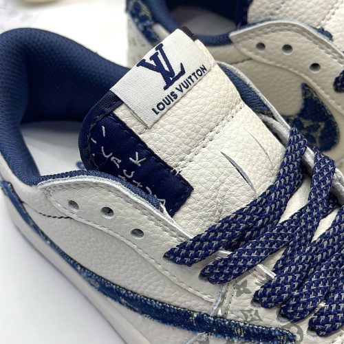 نایک ایر جردن وان لو تراویس اسکات لویی ویتون NIKE AIR JORDAN 1 LOW TRAVIS SCOTT X LOUIS VUITTON