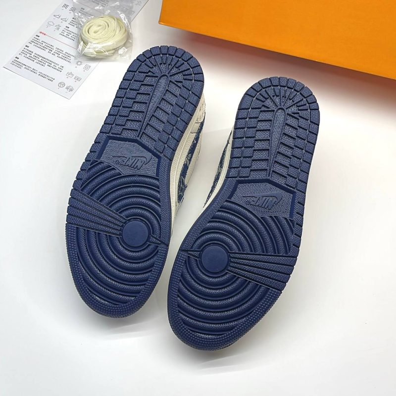 نایک ایر جردن وان لو تراویس اسکات لویی ویتون NIKE AIR JORDAN 1 LOW TRAVIS SCOTT X LOUIS VUITTON