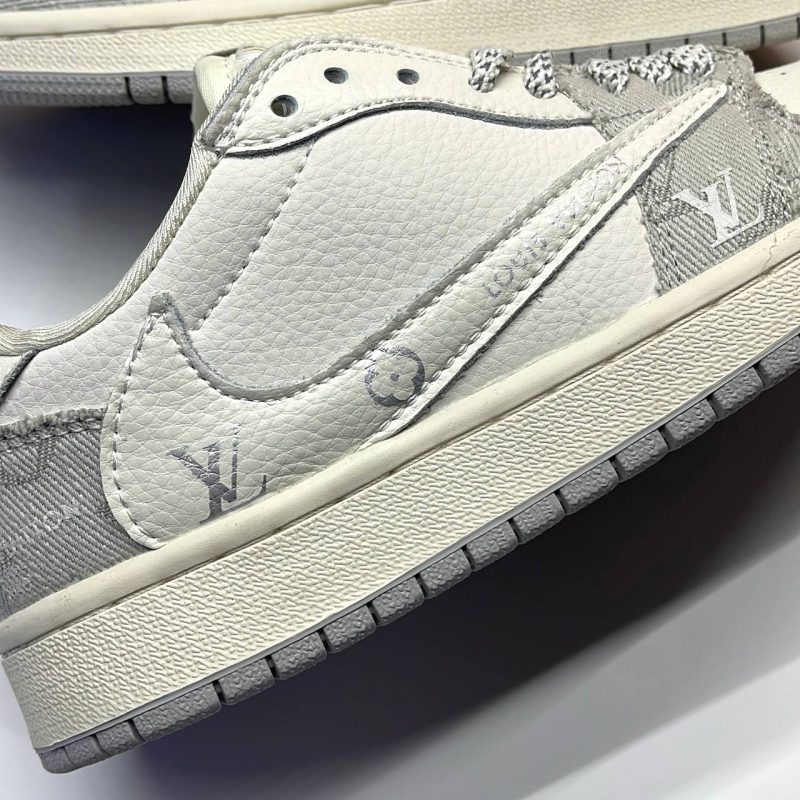 نایک ایر جردن وان لو تراویس اسکات لویی ویتون NIKE AIR JORDAN 1 LOW TRAVIS SCOTT X LOUIS VUITTON
