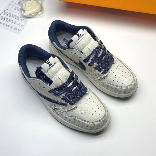 نایک ایر جردن وان لو تراویس اسکات لویی ویتون NIKE AIR JORDAN 1 LOW TRAVIS SCOTT X LOUIS VUITTON