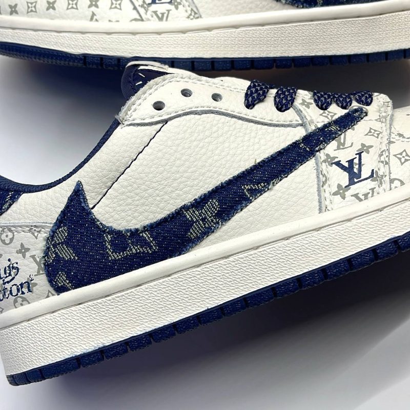 نایک ایر جردن وان لو تراویس اسکات لویی ویتون NIKE AIR JORDAN 1 LOW TRAVIS SCOTT X LOUIS VUITTON