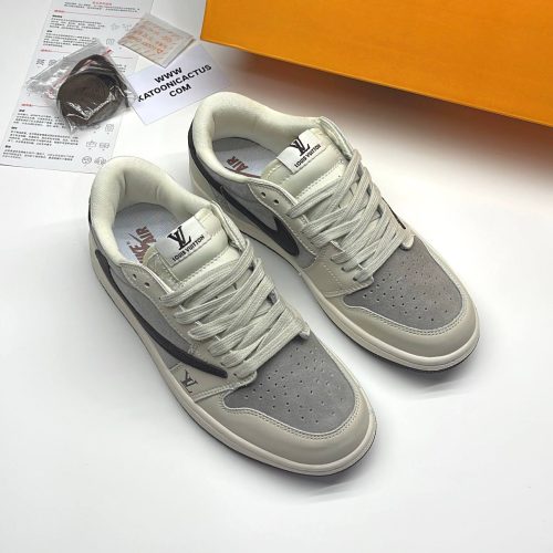 نایک ایر جردن وان لو تراویس اسکات لویی ویتون NIKE AIR JORDAN 1 LOW TRAVIS SCOTT X LOUIS VUITTON