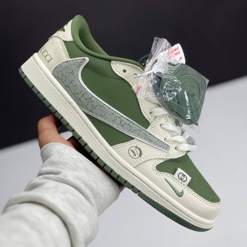 نایک ایر جردن وان لو تراویس اسکات گوچی NIKE AIR JORDAN 1 LOW TRAVIS SCOTT X GUCCI