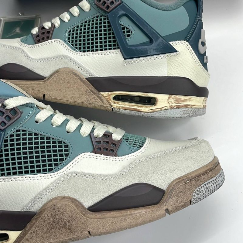 نایک ایر جردن فور رترو اسنورلکس کاستوم NIKE AIR JORDAN 4 RETRO SNORLAX CUSTOM
