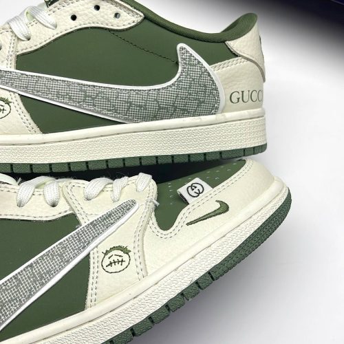 نایک ایر جردن وان لو تراویس اسکات گوچی NIKE AIR JORDAN 1 LOW TRAVIS SCOTT X GUCCI
