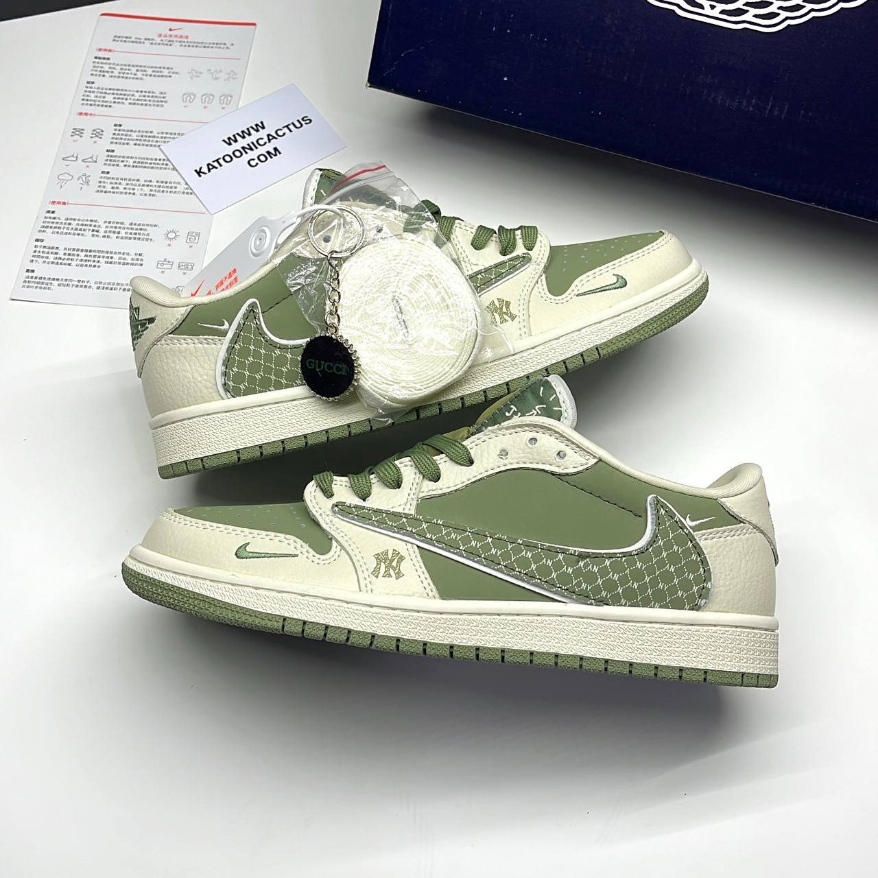 نایک ایر جردن وان لو تراویس اسکات گوچی NIKE AIR JORDAN 1 LOW TRAVIS SCOTT X GUCCI