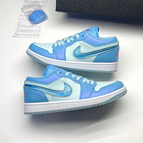 نایک ایر جردن وان لو آکواریوم آبی NIKE AIR JORDAN 1 LOW AQUARIUS BLU