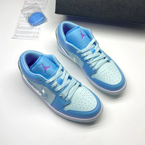 نایک ایر جردن وان لو آکواریوم آبی NIKE AIR JORDAN 1 LOW AQUARIUS BLU