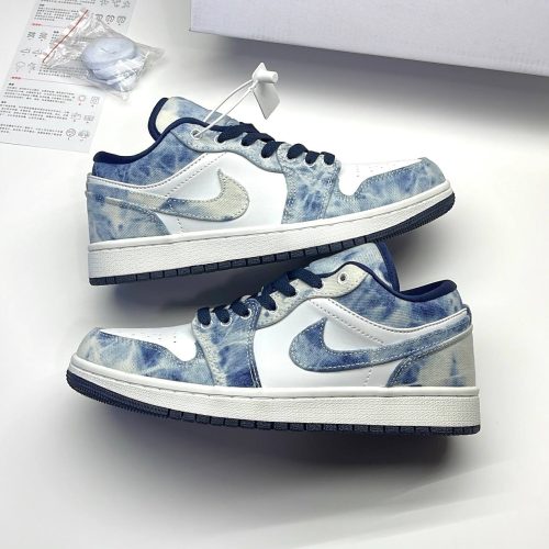 نایک ایر جردن وان لو واشد دنیم NIKE AIR JORDAN 1 LOW WASHED DENIM
