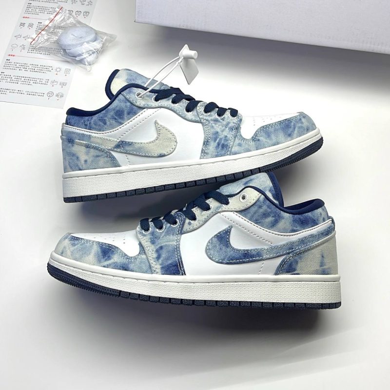 نایک ایر جردن وان لو واشد دنیم NIKE AIR JORDAN 1 LOW WASHED DENIM