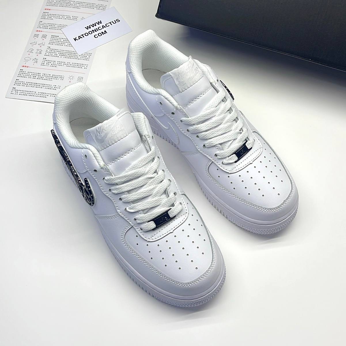 نایک ایرفورس وان مولتن متال سفید مشکی NIKE AIR FORCE 1 MOLTEN METAL